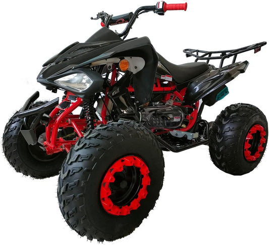 X-PRO Panther 200 Sports ATV with LED Headlights Automatic Transmission with Reverse, Big 23"/22" Tires! (Orange, Factory Package)