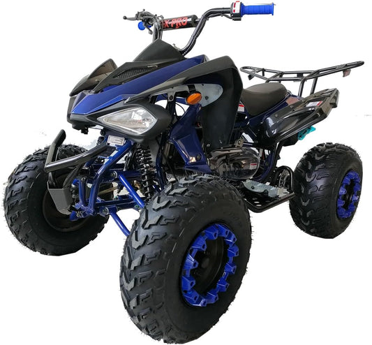 X-PRO Panther 200 Sports ATV with LED Headlights Automatic Transmission with Reverse, Big 23"/22" Tires! (Orange, Factory Package)